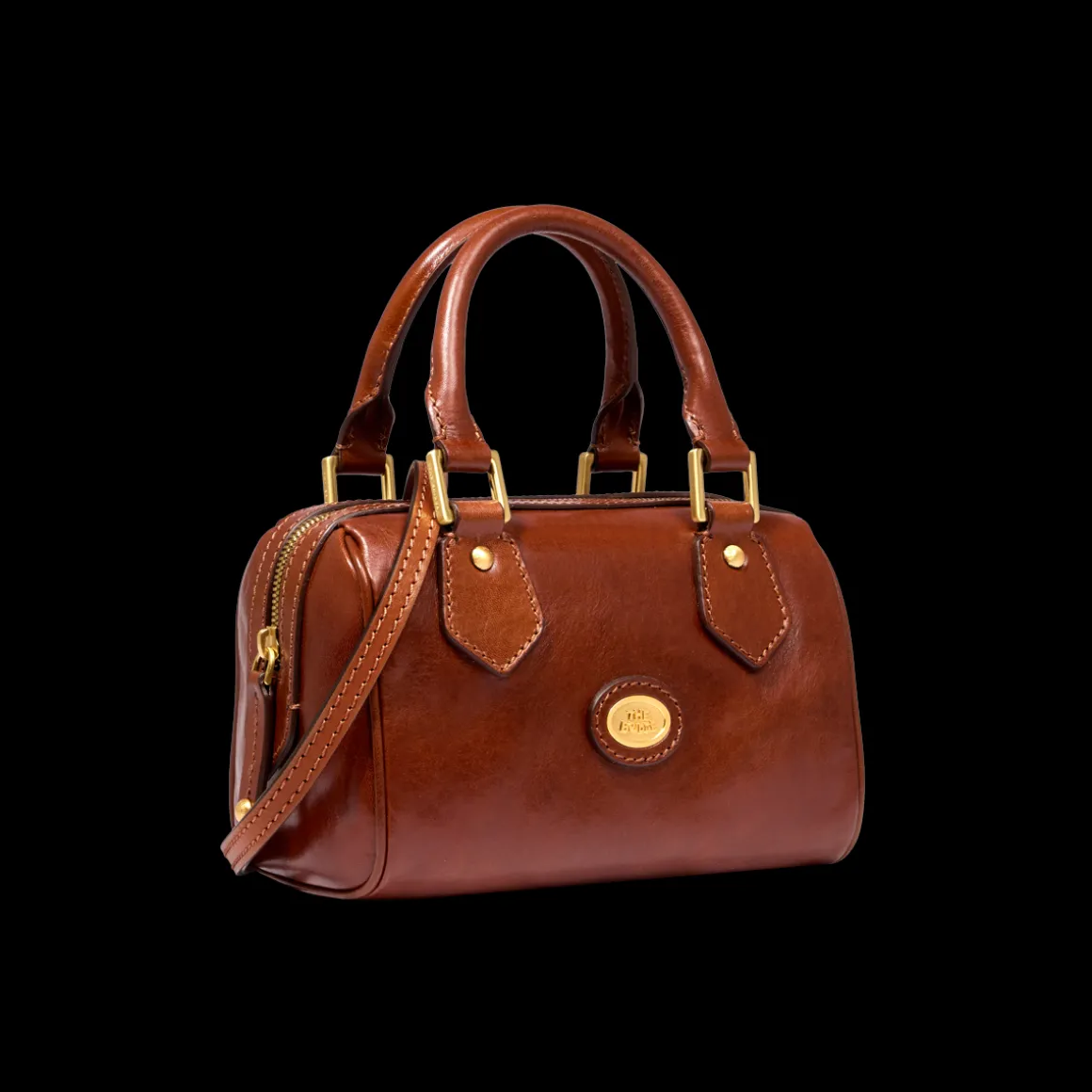 Bauletto in pelle con tracolla removibile