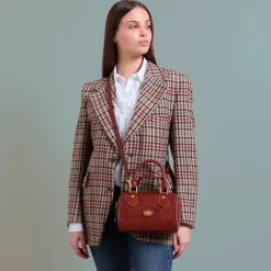 Bauletto in pelle con tracolla removibile