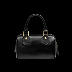 Bauletto in pelle con tracolla removibile