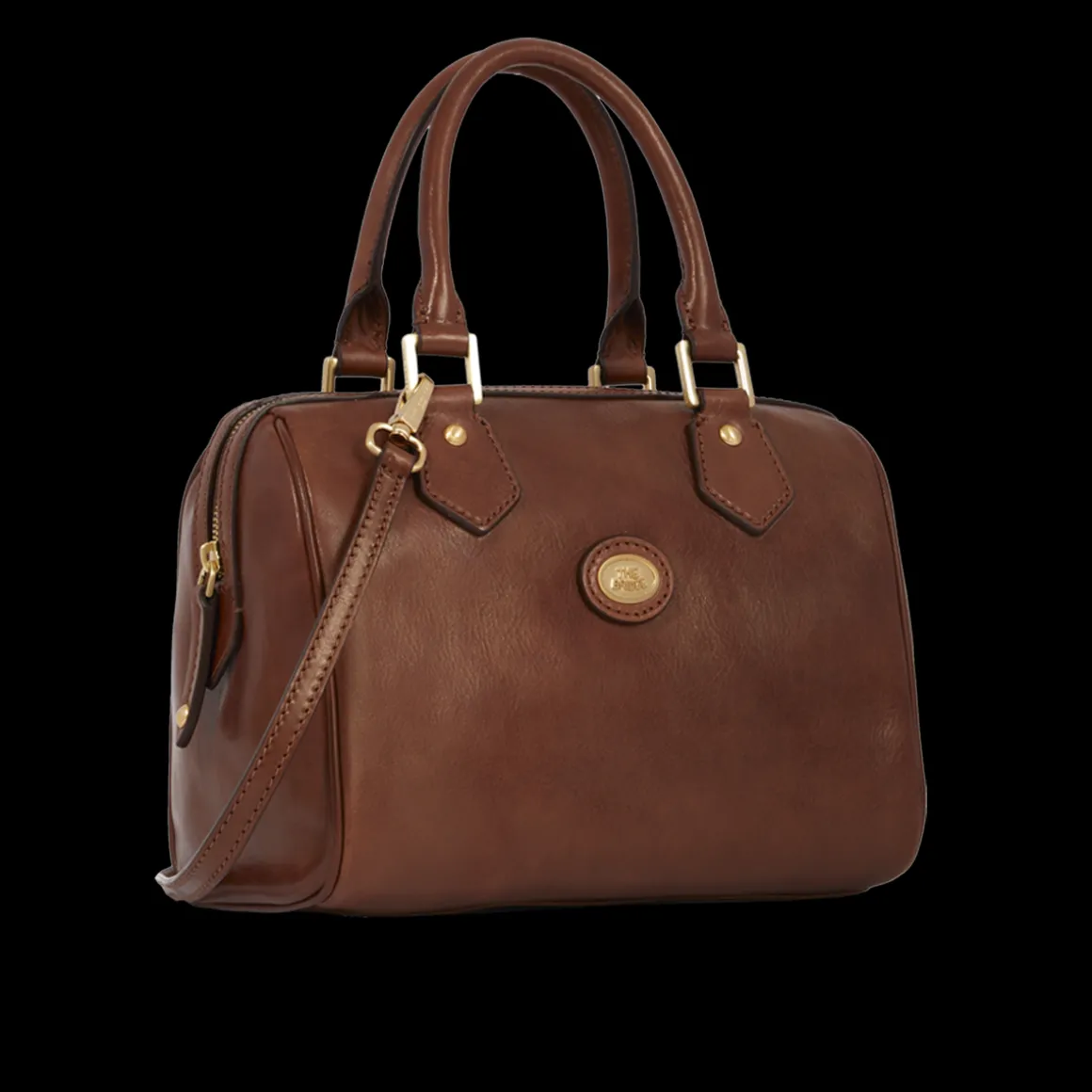 Bauletto in pelle con tracolla removibile