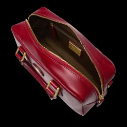 Bauletto in pelle con tracolla removibile