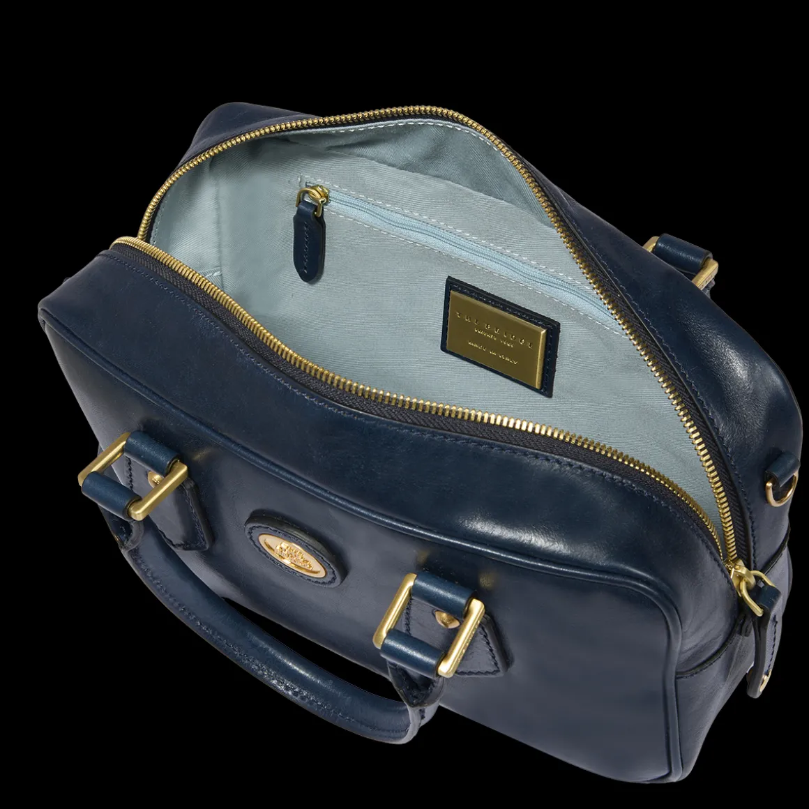 Bauletto in pelle con tracolla removibile