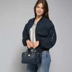 Bauletto in pelle con tracolla removibile