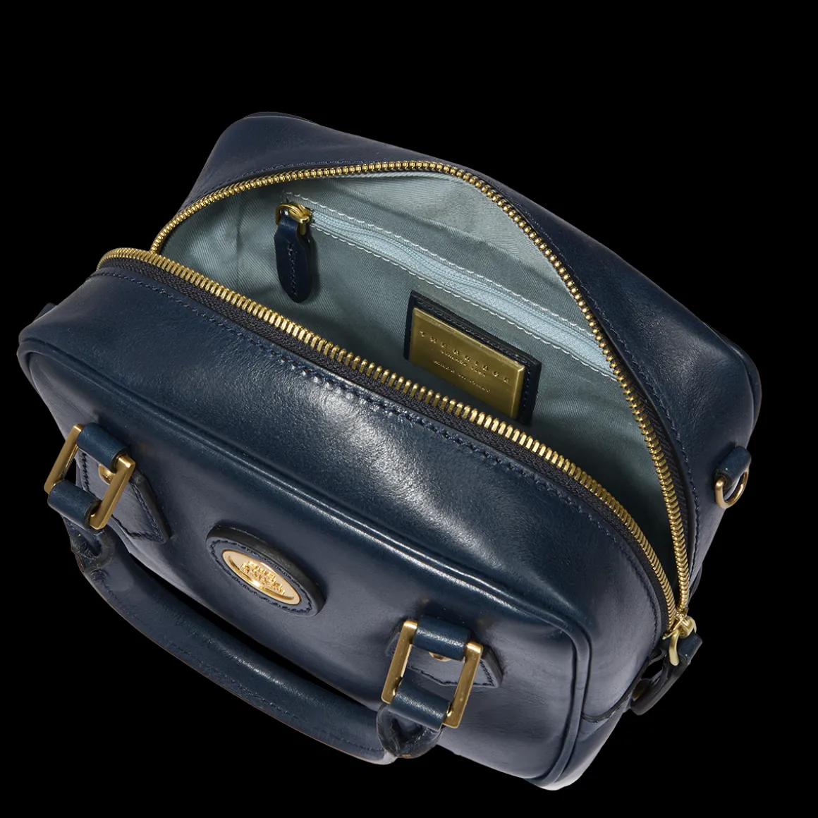 Bauletto in pelle con tracolla removibile