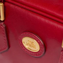 Bauletto in pelle con tracolla removibile