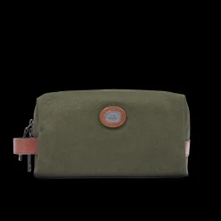 Beauty case in pelle e tessuto