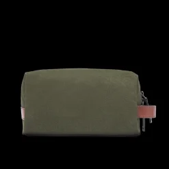 Beauty case in pelle e tessuto