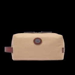 Beauty case pelle e tessuto