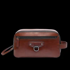 Beauty case uomo in pelle