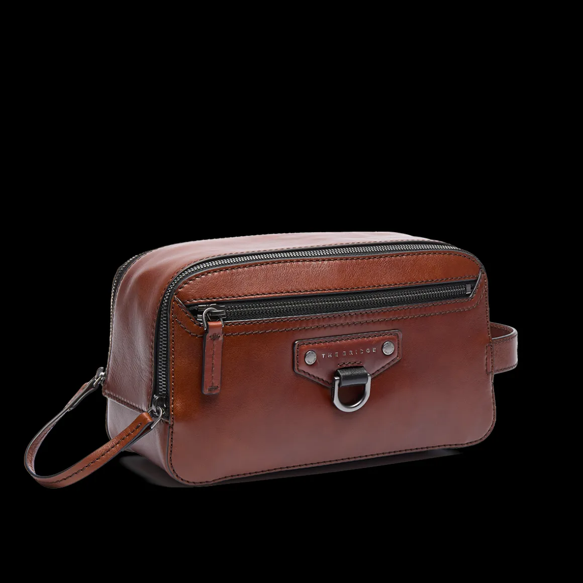 Beauty case uomo in pelle