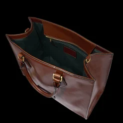 Borsa a mano in pelle con tracolla removibile