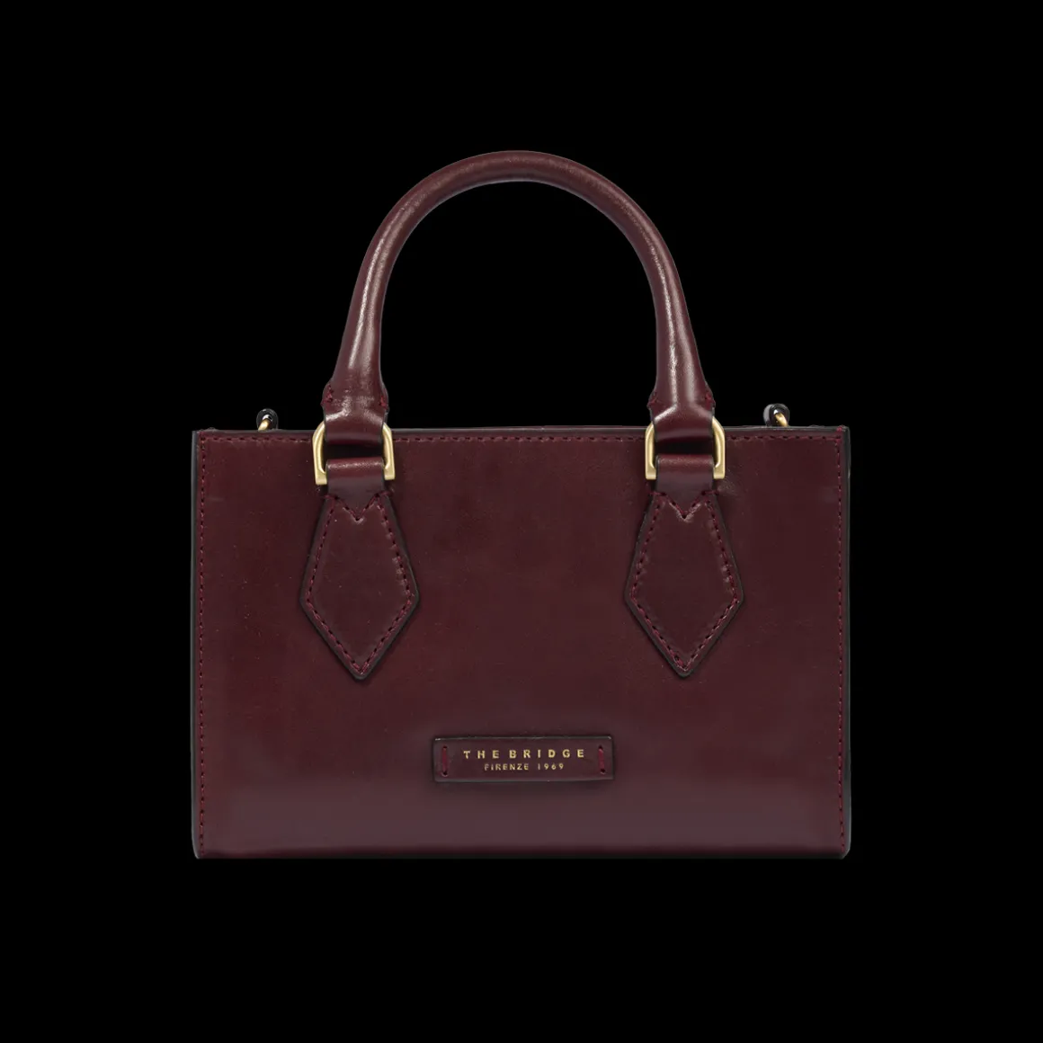 Borsa a mano in pelle con tracolla removibile