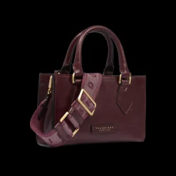 Borsa a mano in pelle con tracolla removibile