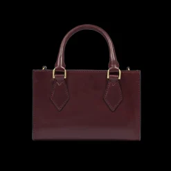 Borsa a mano in pelle con tracolla removibile