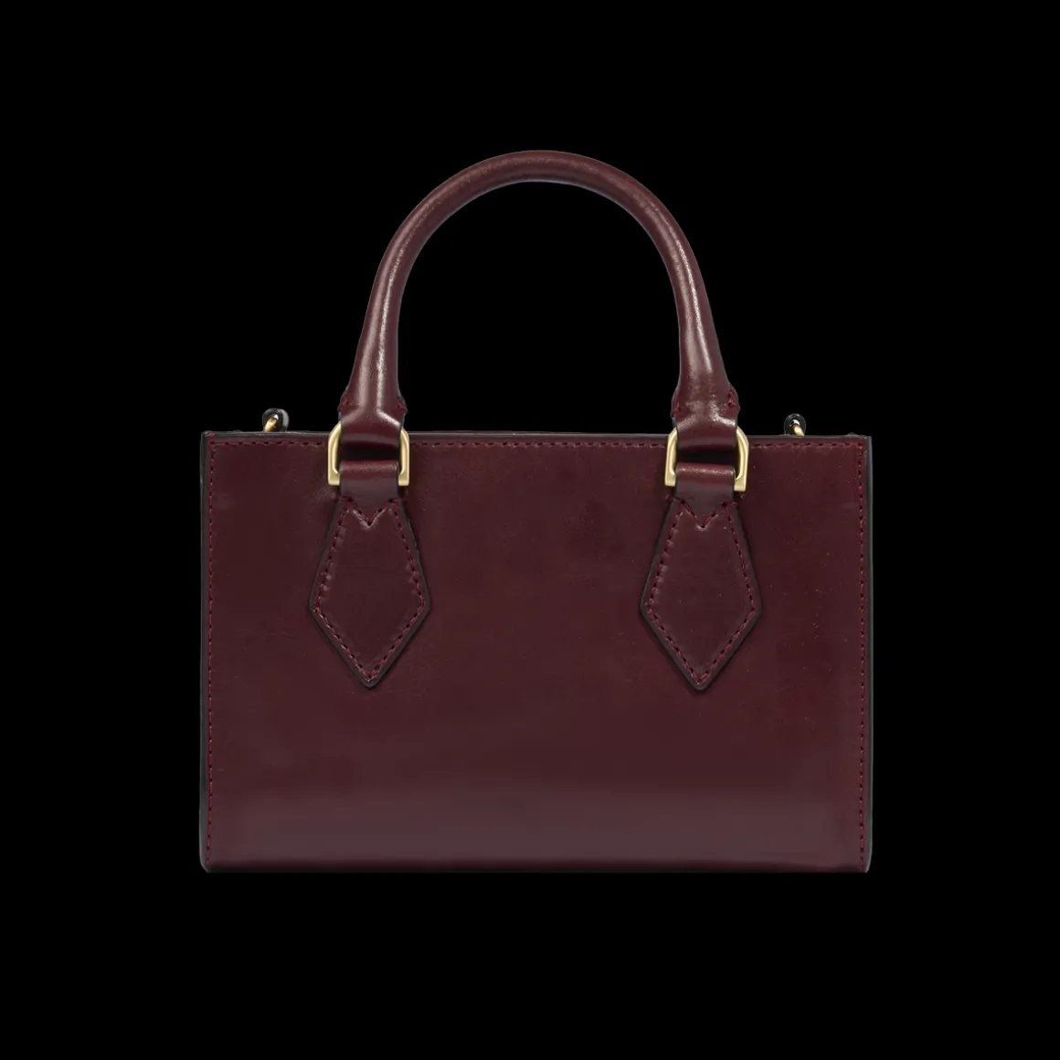 Borsa a mano in pelle con tracolla removibile