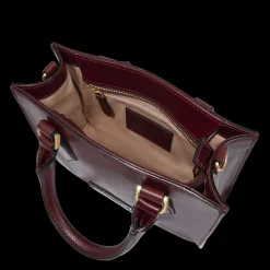 Borsa a mano in pelle con tracolla removibile