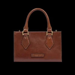 Borsa a mano in pelle con tracolla removibile