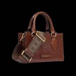 Borsa a mano in pelle con tracolla removibile