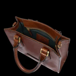 Borsa a mano in pelle con tracolla removibile