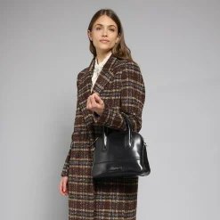 Borsa a mano in pelle con tracolla removibile