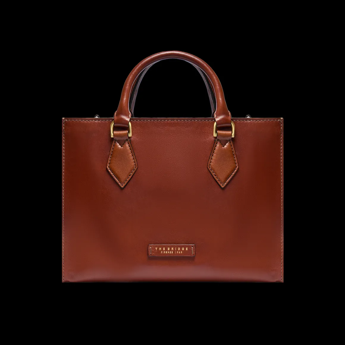 Borsa a mano in pelle con tracolla removibile