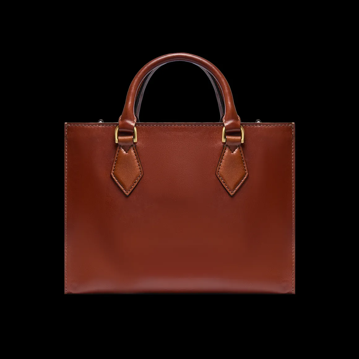 Borsa a mano in pelle con tracolla removibile