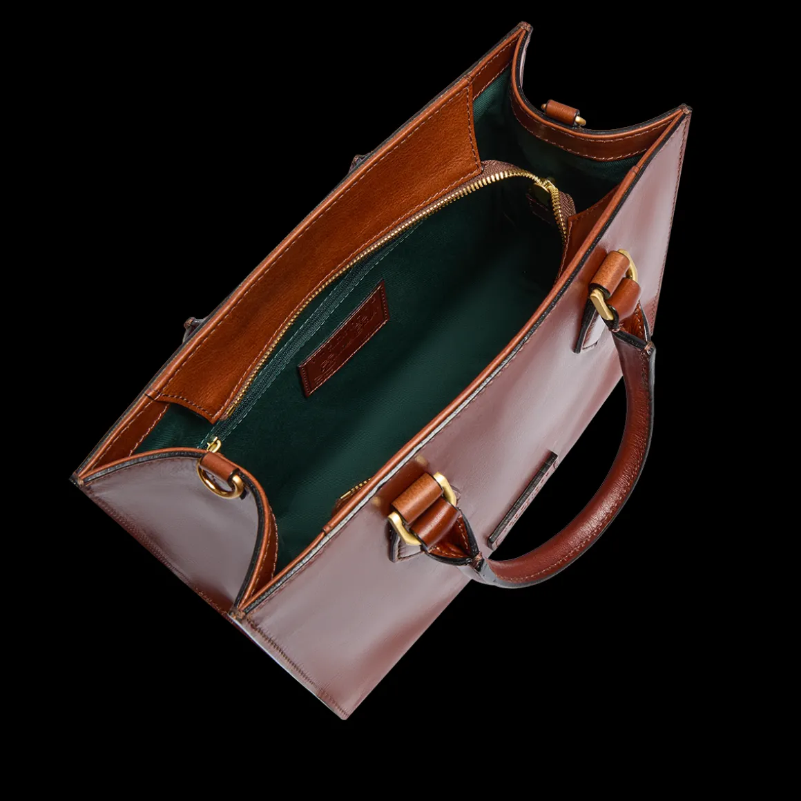 Borsa a mano in pelle con tracolla removibile