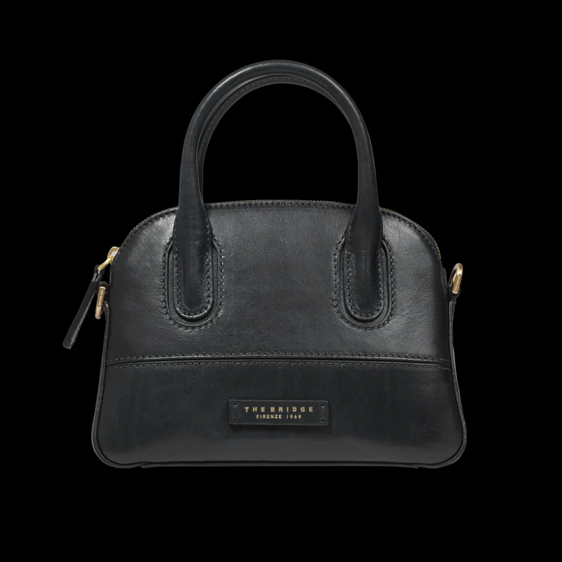 Borsa a mano in pelle con tracolla removibile