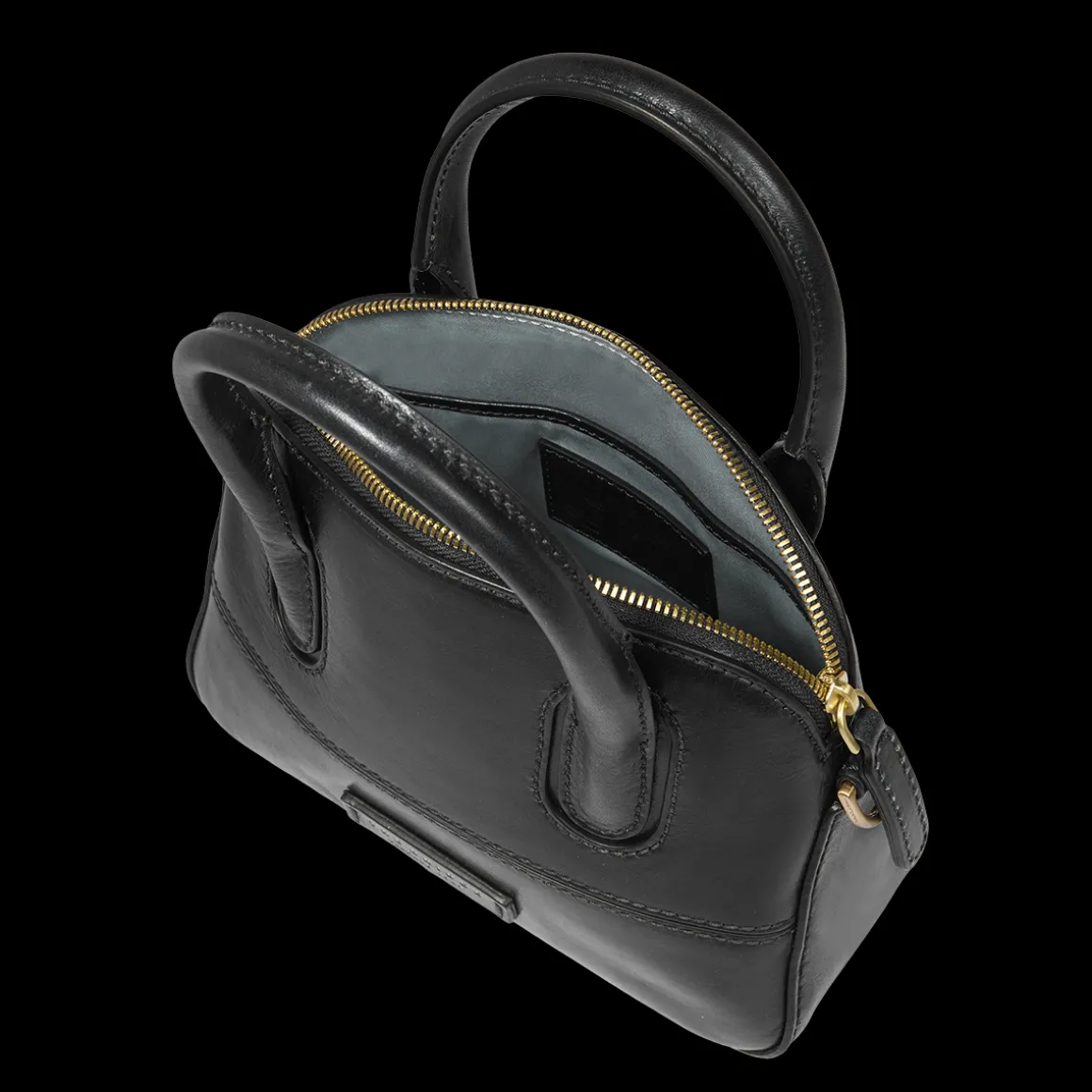 Borsa a mano in pelle con tracolla removibile