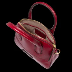 Borsa a mano in pelle con tracolla removibile