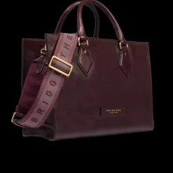 Borsa a mano in pelle con tracolla removibile