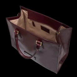 Borsa a mano in pelle con tracolla removibile