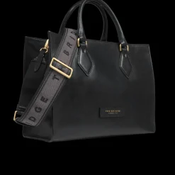 Borsa a mano in pelle con tracolla removibile