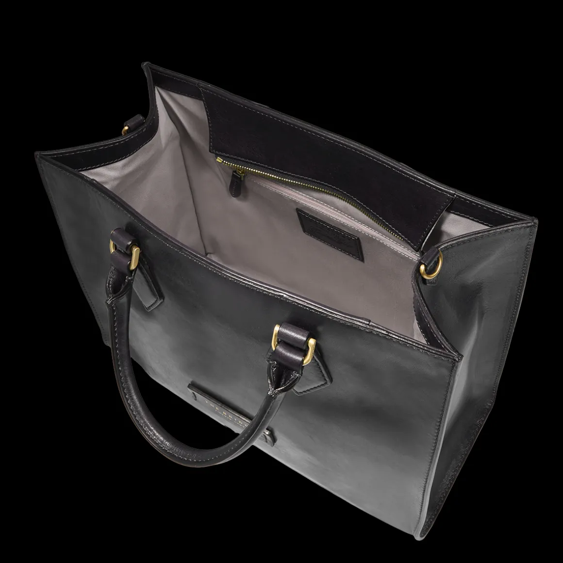 Borsa a mano in pelle con tracolla removibile