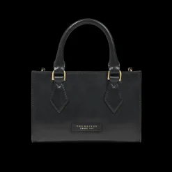Borsa a mano in pelle con tracolla removibile