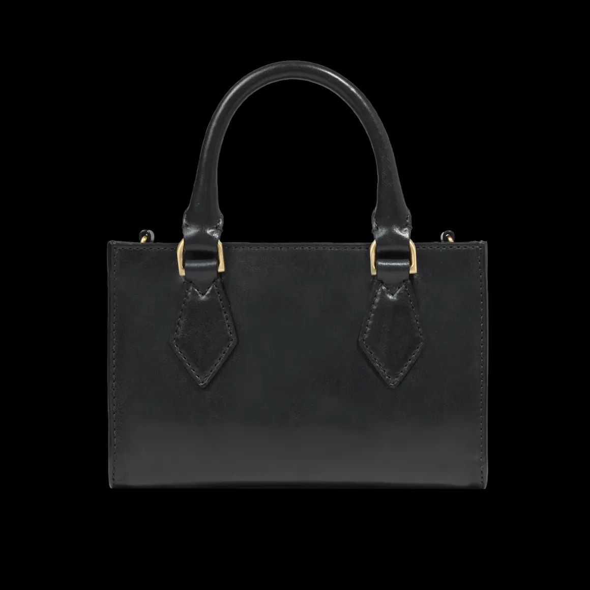 Borsa a mano in pelle con tracolla removibile