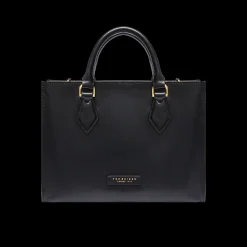 Borsa a mano in pelle con tracolla removibile