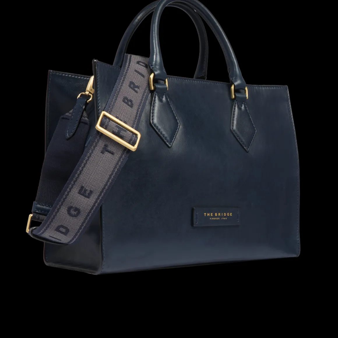Borsa a mano in pelle con tracolla removibile
