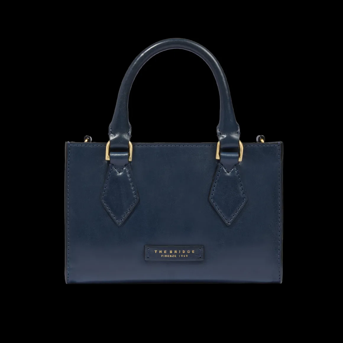 Borsa a mano in pelle con tracolla removibile