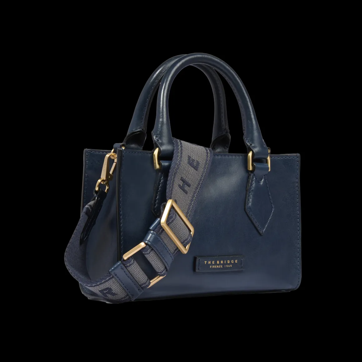 Borsa a mano in pelle con tracolla removibile