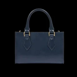 Borsa a mano in pelle con tracolla removibile