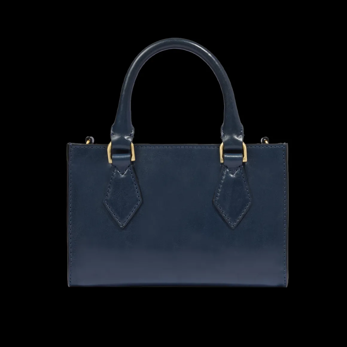 Borsa a mano in pelle con tracolla removibile