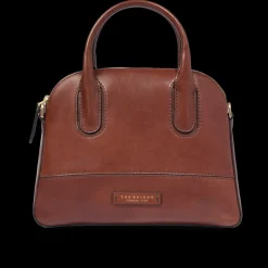 Borsa a mano in pelle con tracolla removibile
