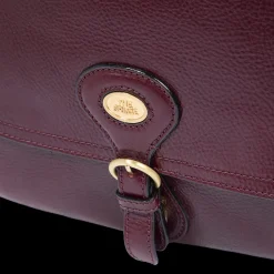 Borsa a spalla in pelle grande con patta frontale