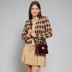 Borsa in pelle donna con tracolla removibile