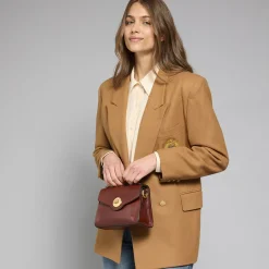 Borsa in pelle donna con tracolla removibile