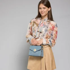 Borsa in pelle donna con tracolla removibile