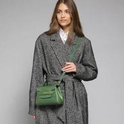 Borsa pelle donna con tracolla removibile