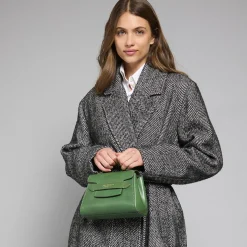 Borsa pelle donna con tracolla removibile