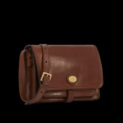 Borsa pelle tracolla a scomparti